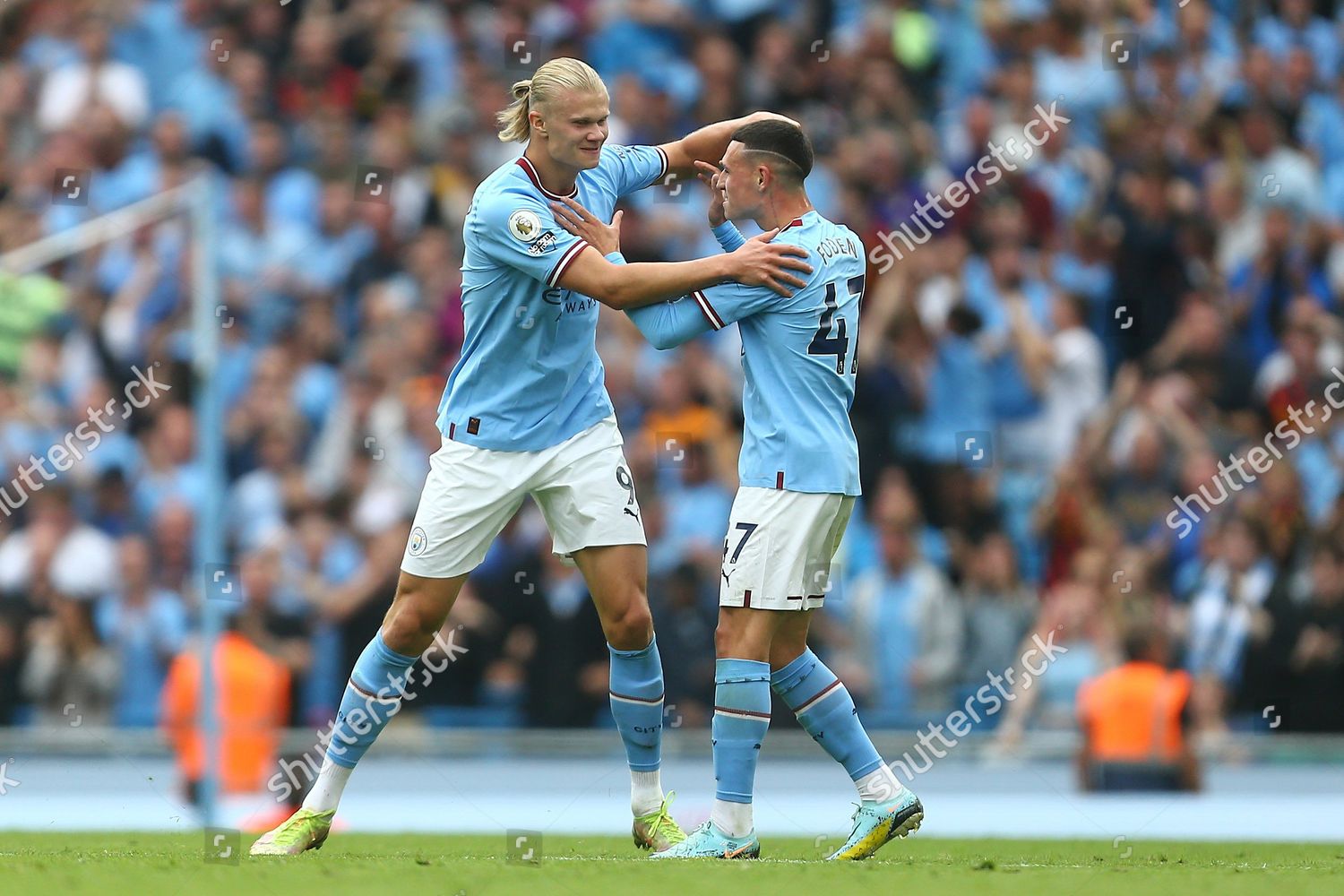 Erling Haaland Manchester City Celebrates Scoring Editorial Stock Photo ...