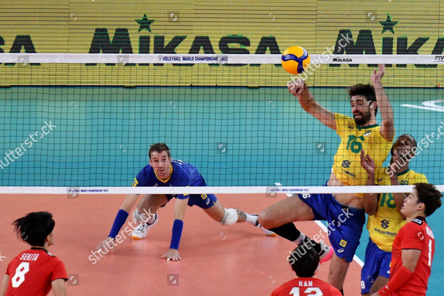 Lucas Saatkamp Brazil During 2022 Fivb Editorial Stock Photo Stock