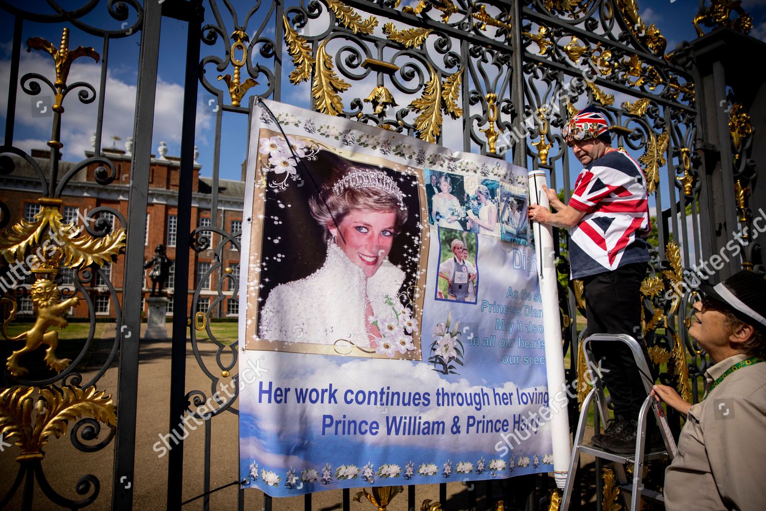 Princess Diana Superfan John Loughrey Poses Editorial Stock Photo