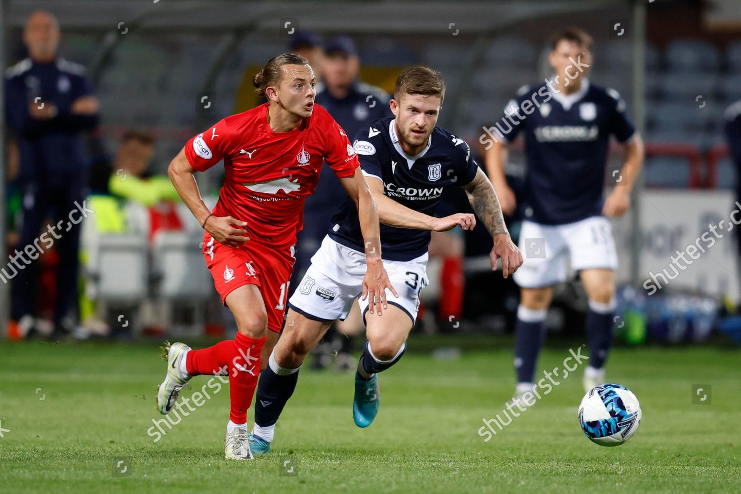 Aidan Nesbitt Falkirk Takes On Joe Editorial Stock Photo - Stock Image 