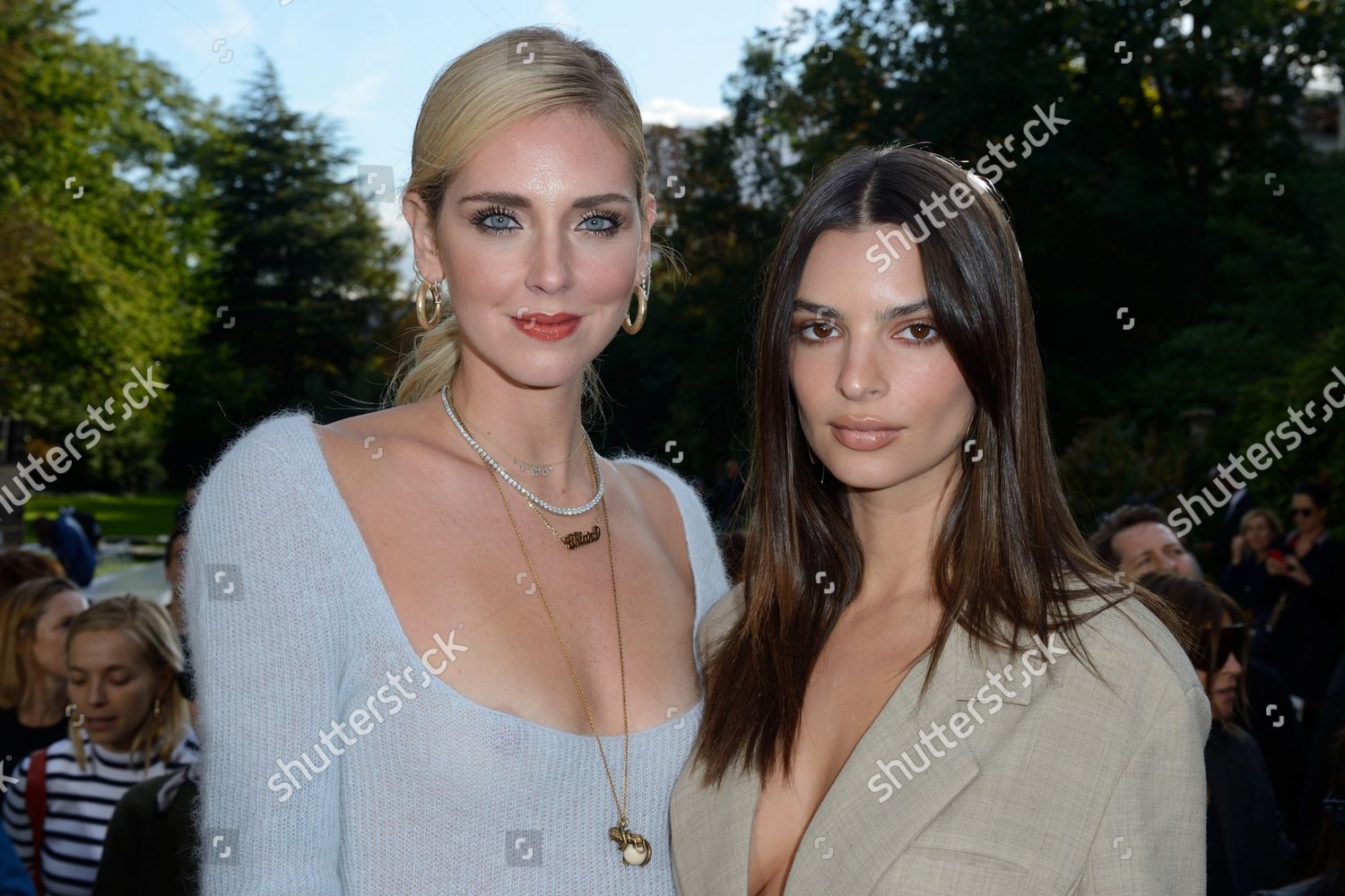 Chiara Ferragni Emily Ratajkowski Attending Jacquemus Editorial Stock ...