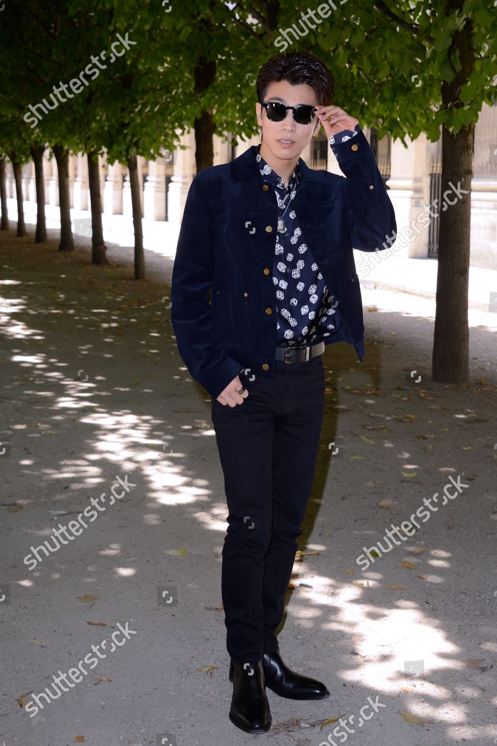 Takanori Iwata Attending Louis Vuitton Menswear Editorial Stock Photo ...