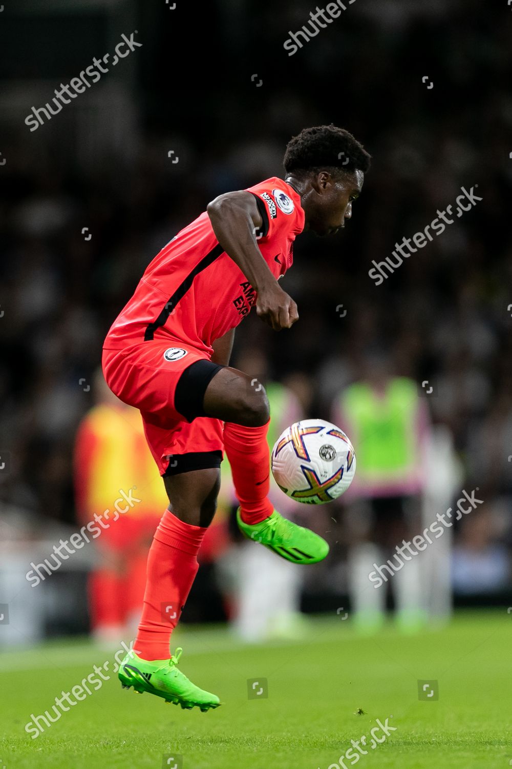 Tariq Lamptey Brighton Hove Albion Controls Editorial Stock Photo
