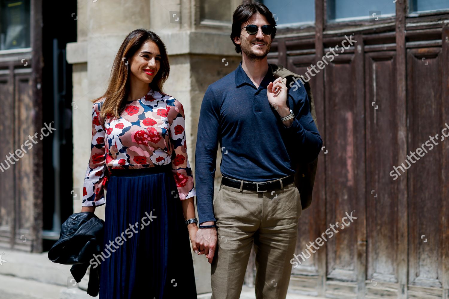 Street Style Arriving Thom Browne Springsummer Editorial Stock Photo