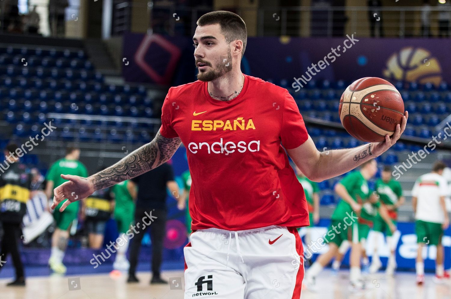 Juancho Hernangomez Spain Warms Editorial Stock Photo - Stock Image ...