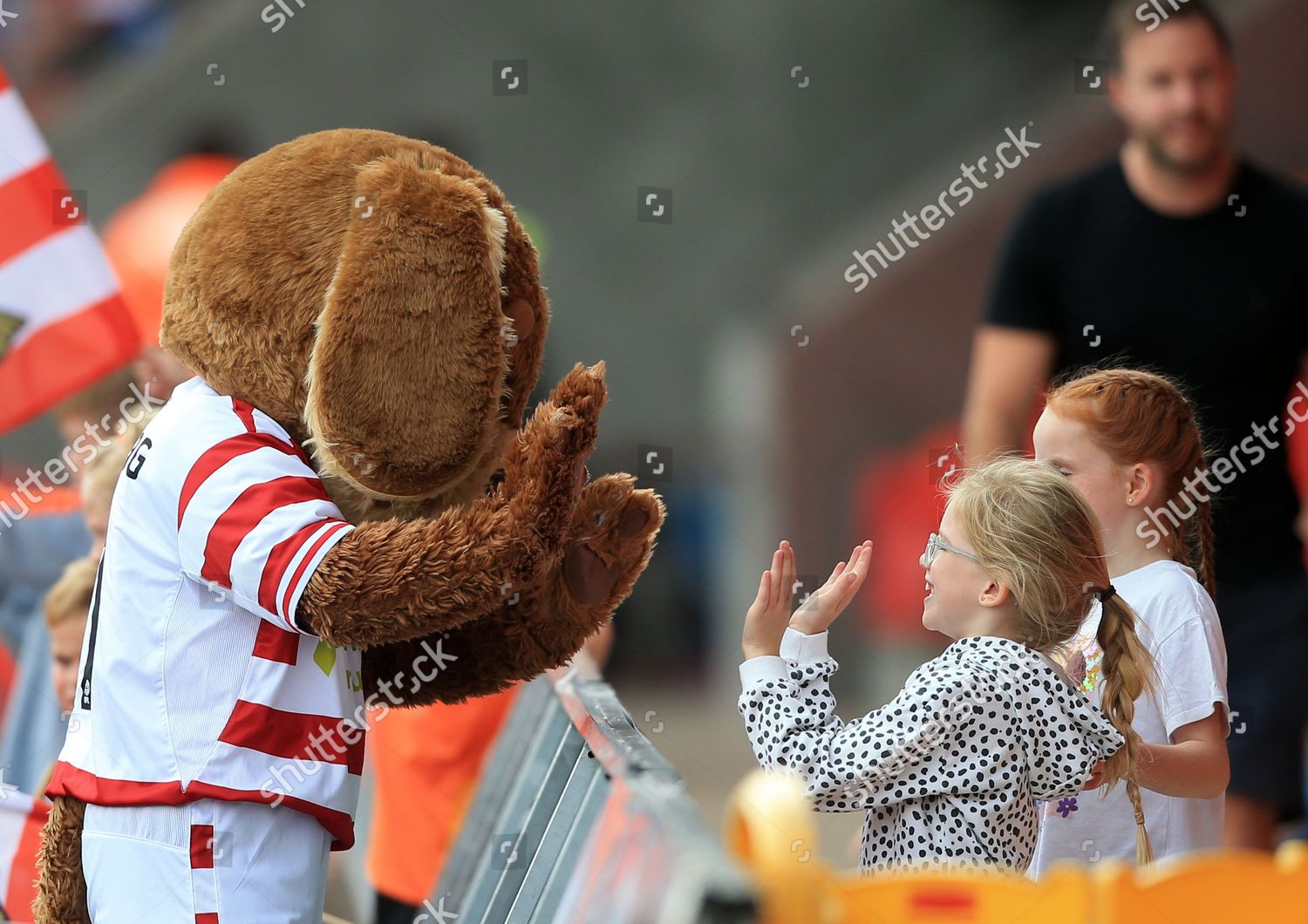 Doncaster Rovers Mascot Donny Dog Meets Editorial Stock Photo - Stock ...