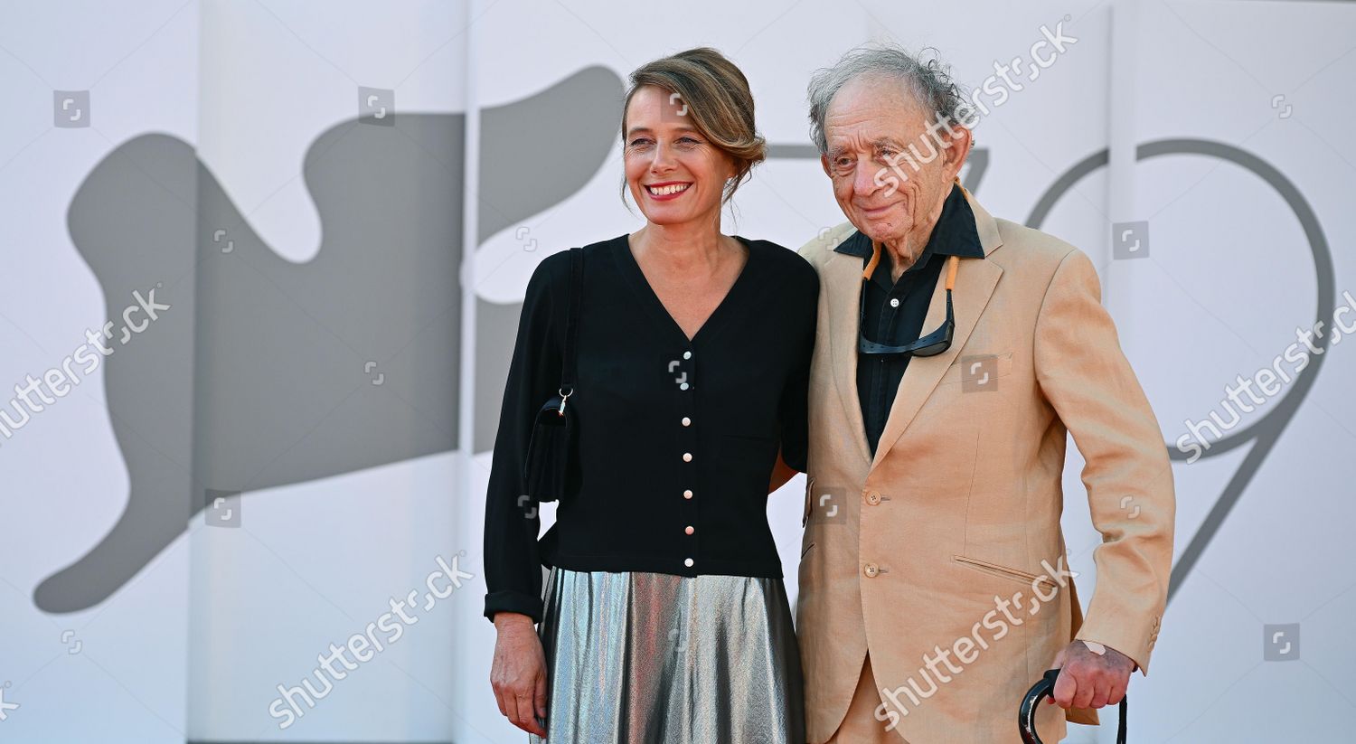 Frederick Wiseman R Actress Nathalie Boutefeu Editorial Stock Photo frederick-wiseman-r-actress-nathalie-boutefeu-editorial-stock-photo