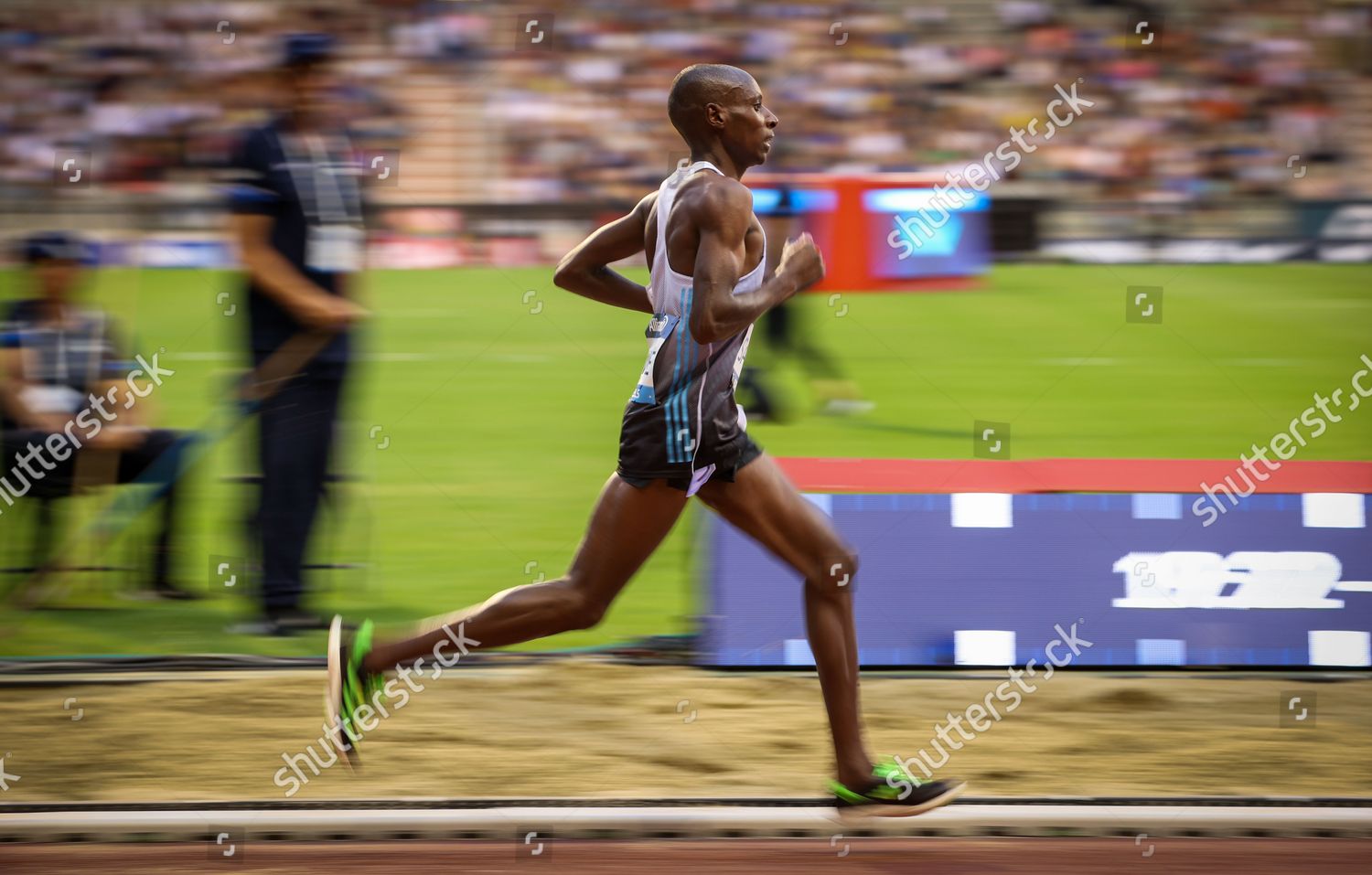 Kenyan Sabastian Kimaru Sawe Pictured Action Editorial Stock Photo