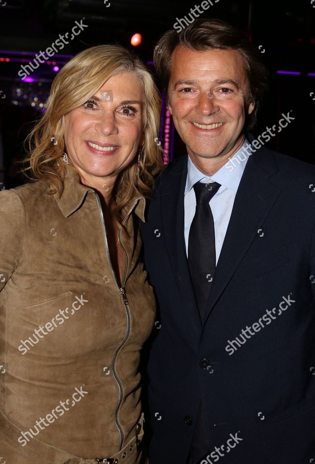 Michele Laroque Et Son Compagnon Francois Editorial Stock Photo Stock