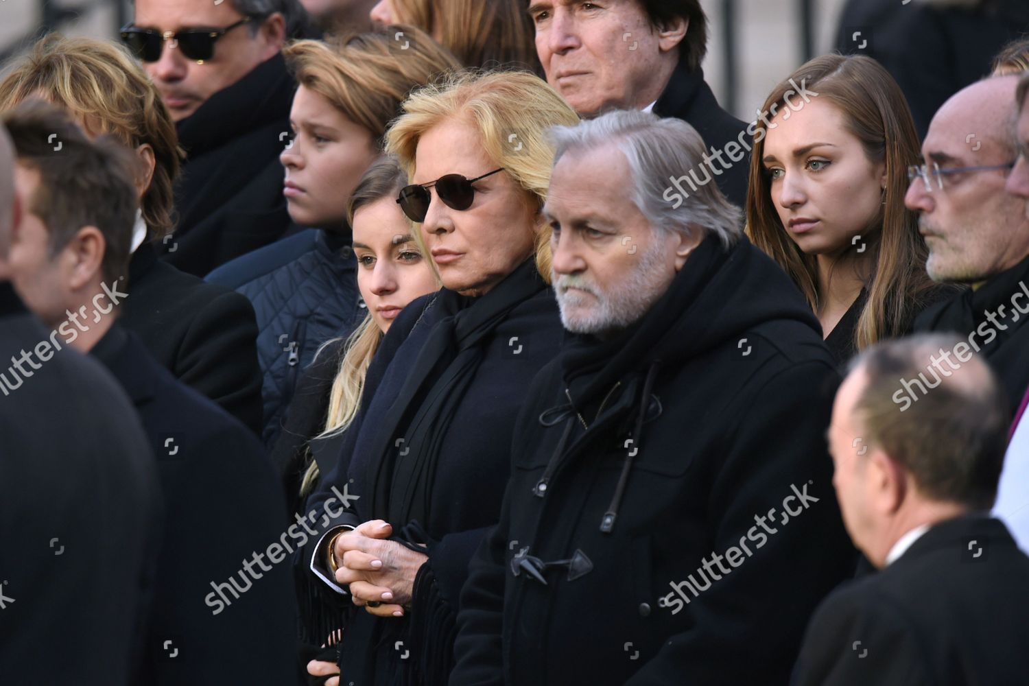 Emma Hallyday Sylvie Vartan Jeanjacques Debout Editorial Stock Photo ...