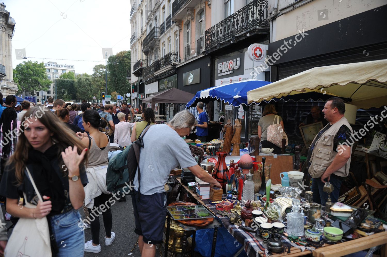 Annual Braderie De Lille Flea Market Editorial Stock Photo - Stock ...