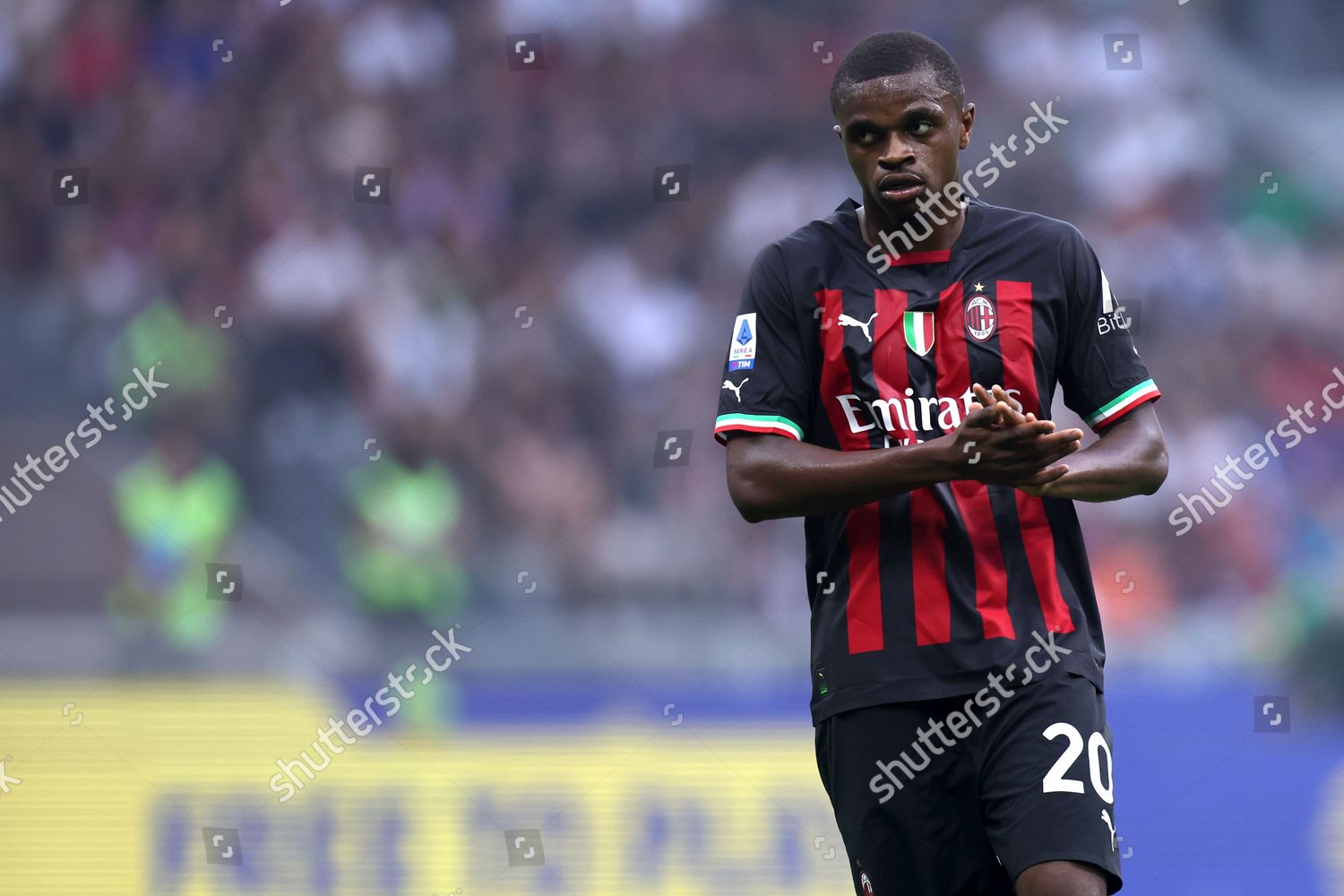 Pierre Kalulu Ac Milan Looks On Editorial Stock Photo - Stock Image ...