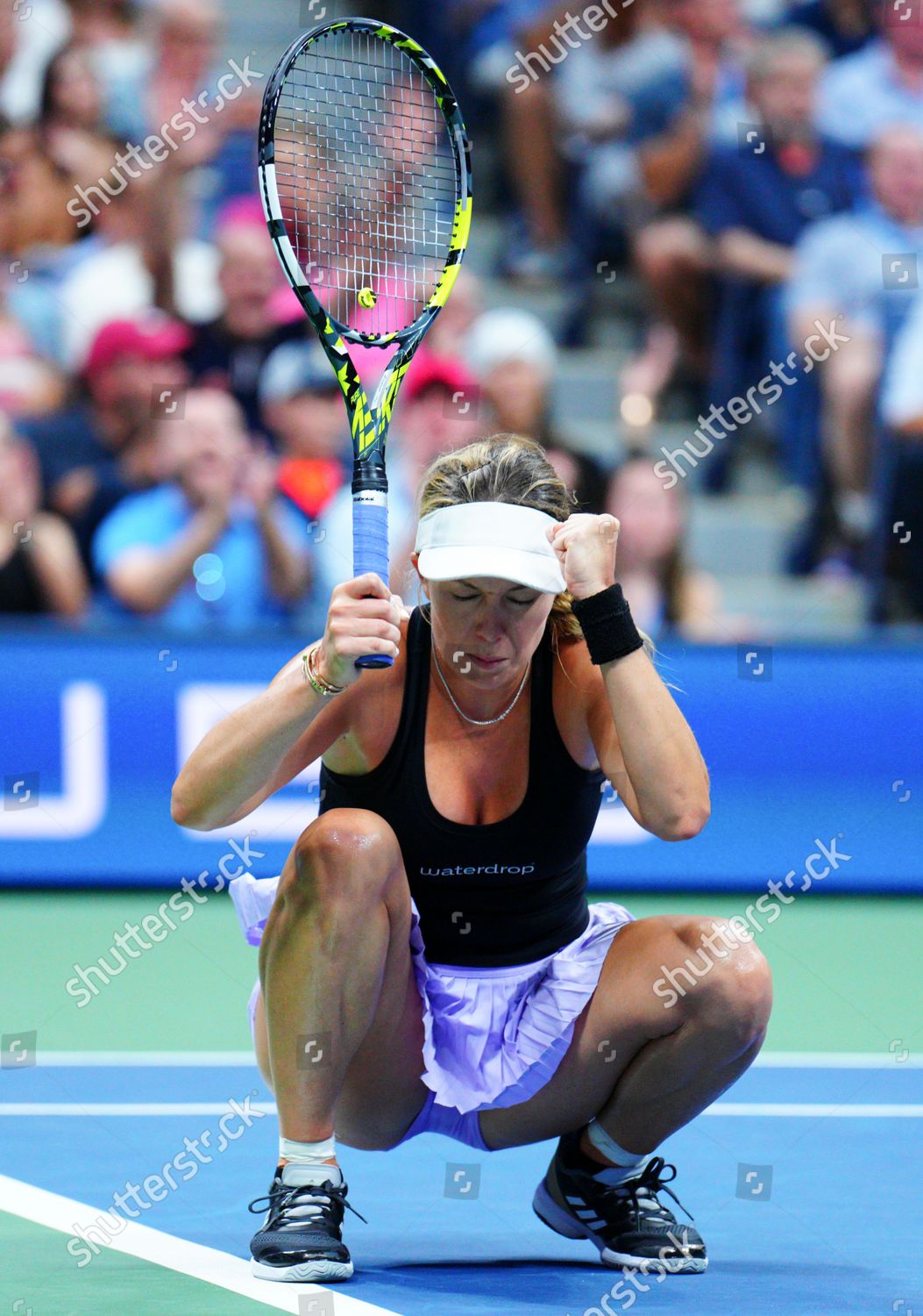 Danielle Collins Celebrates Editorial Stock Photo - Stock Image