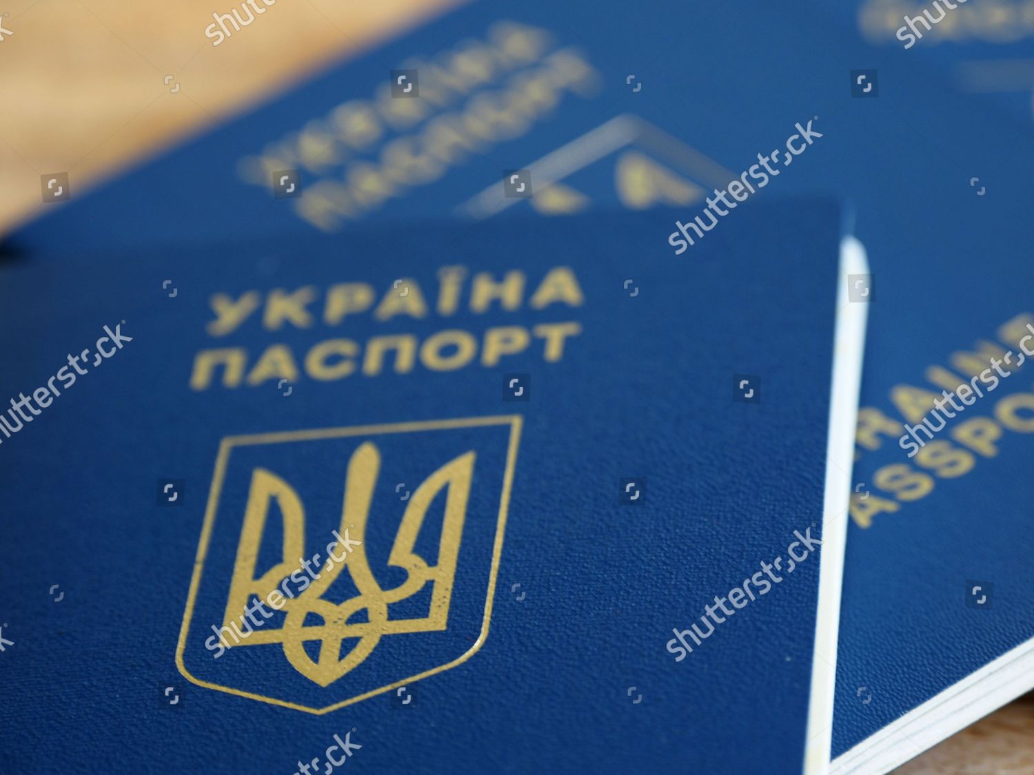 This Photo Illustration Ukrainian Biometric Passport Editorial Stock ...