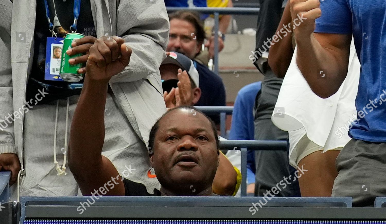 Frances Tiafoes Father Francis Tiafoe Celebrates Editorial Stock Photo ...