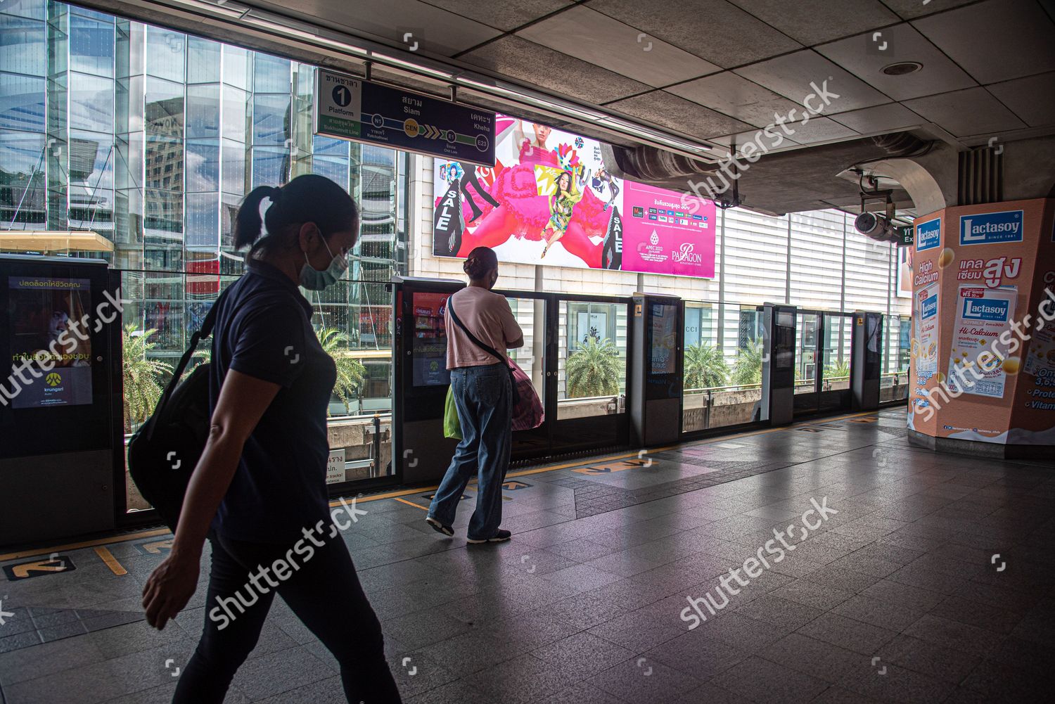 People Seen Walking On Platform Before Editorial Stock Photo - Stock ...