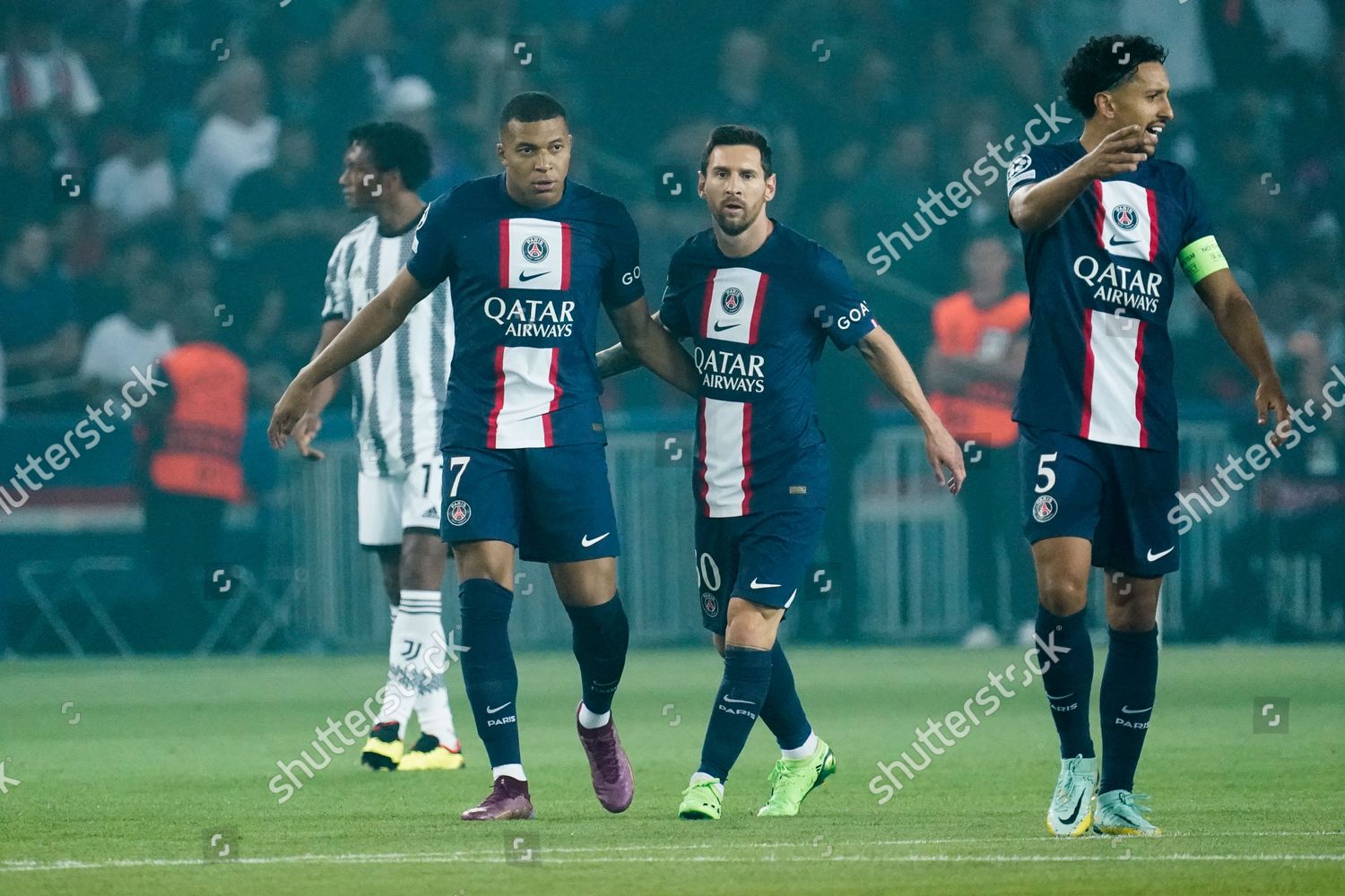 Kylian Mbappe Psg Congratulated By Lionel Editorial Stock Photo - Stock ...