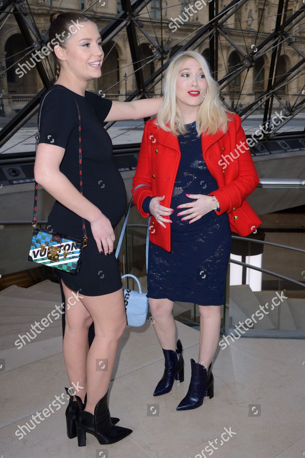 Adele Exarchopoulos (pregnant) and Camille Seydoux attending the