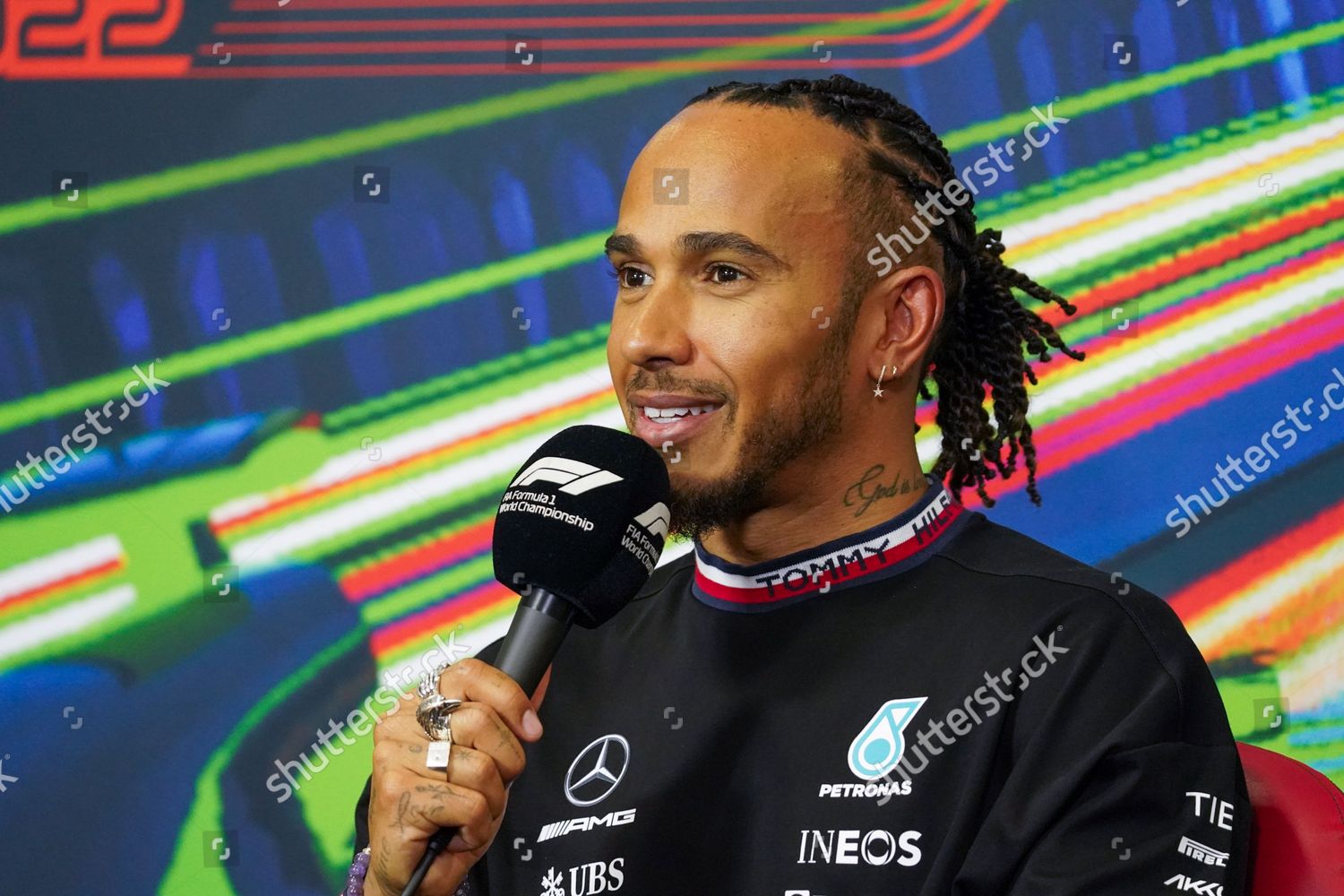 Lewis Hamilton Driving 44 Mercedesamg Petronas Editorial Stock Photo