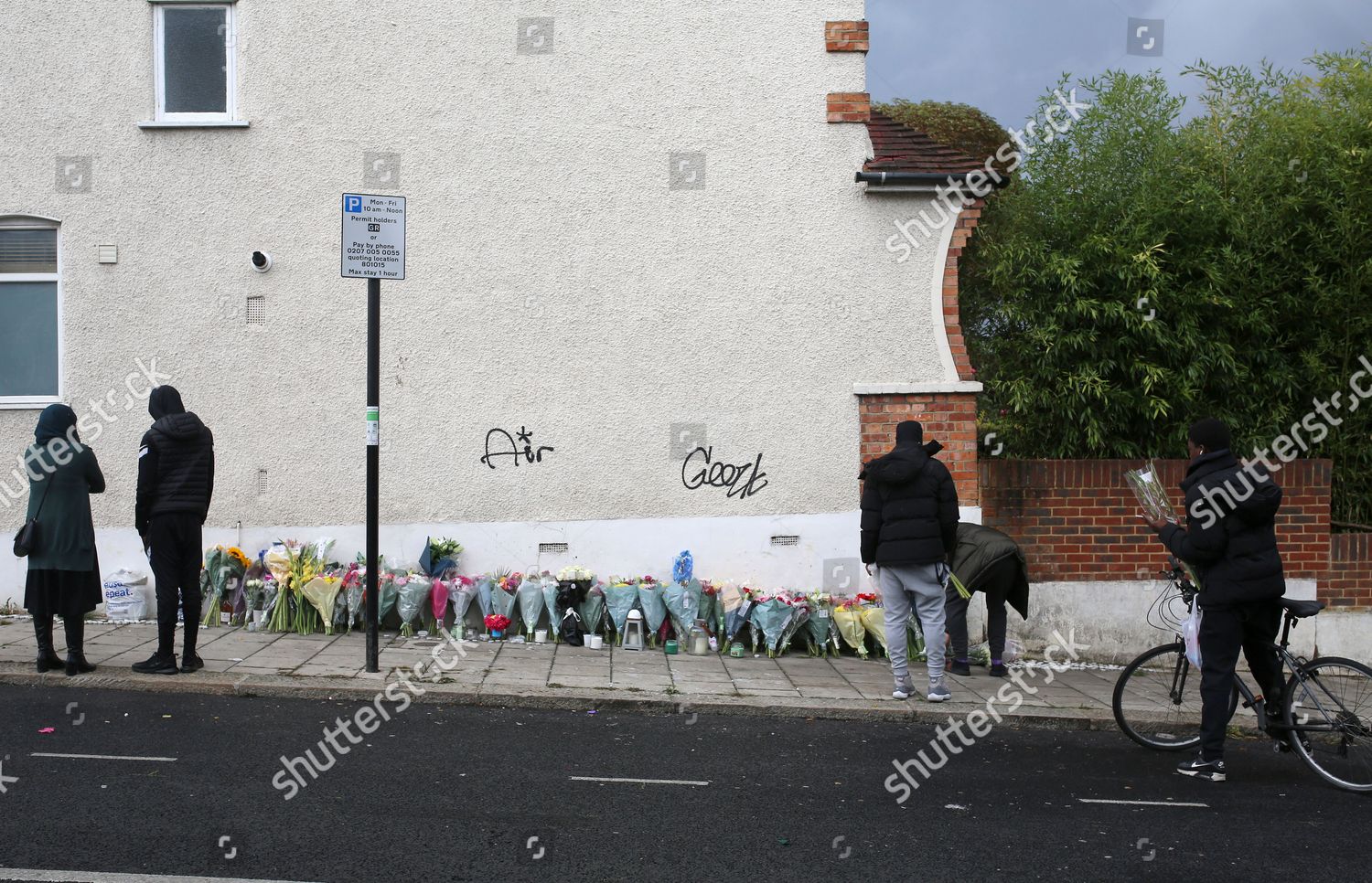 Flowers Pictured Scene Kirkstall Gardens Streatham Editorial Stock