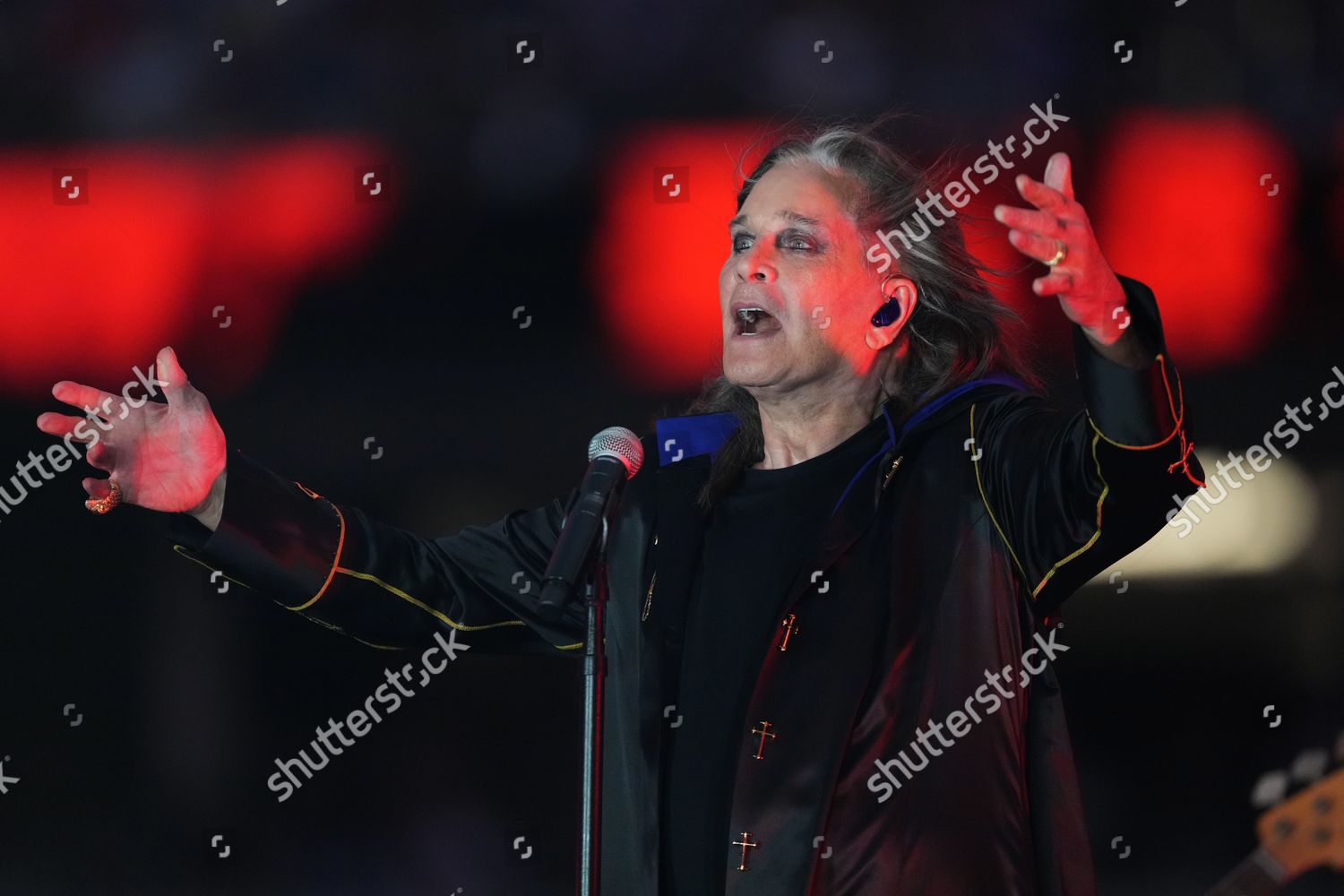 Ozzy Osbourne Kicks Off 2022 Nfl Editorial Stock Photo - Stock