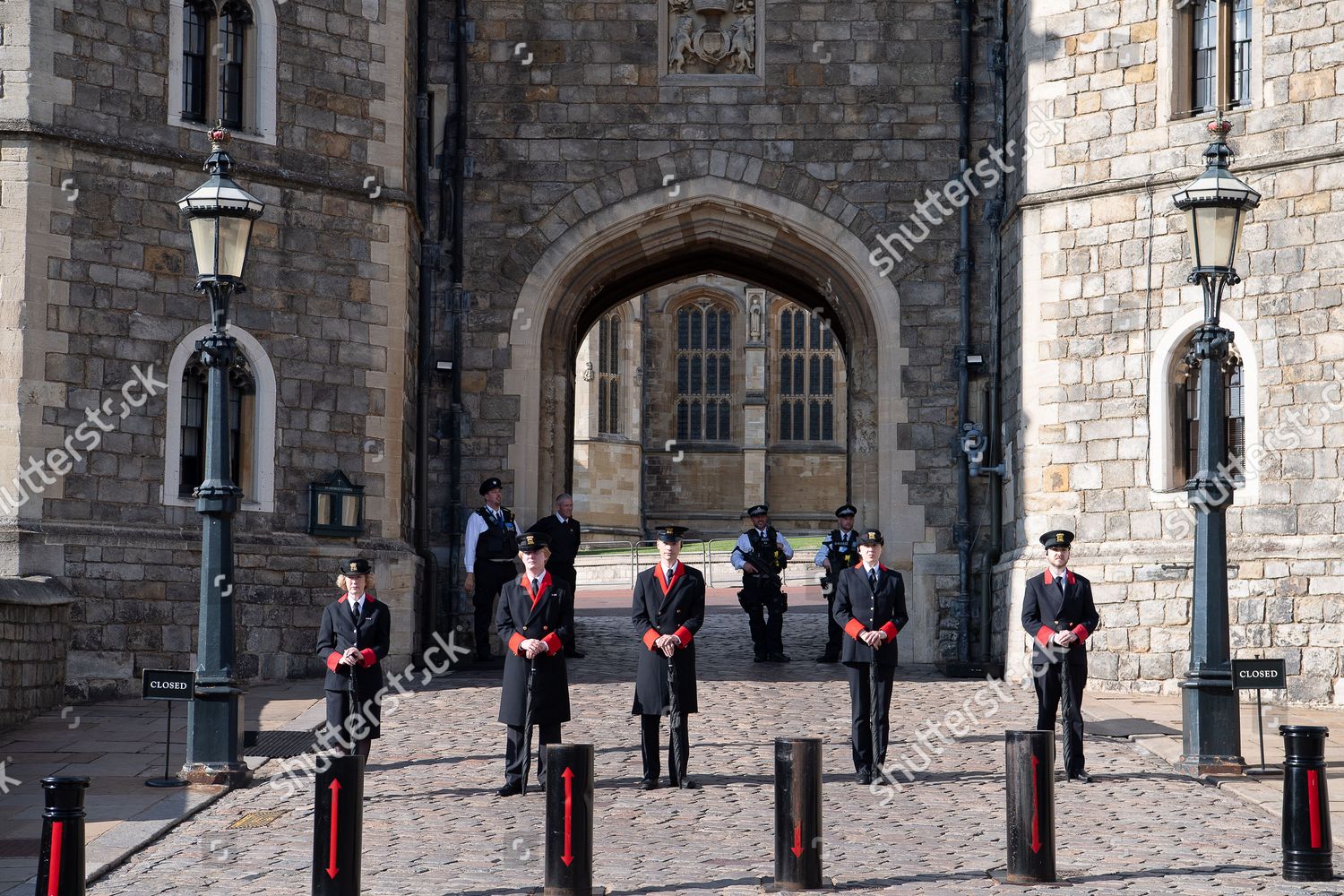 Wardens On Duty Outside King Henry Editorial Stock Photo Stock Image