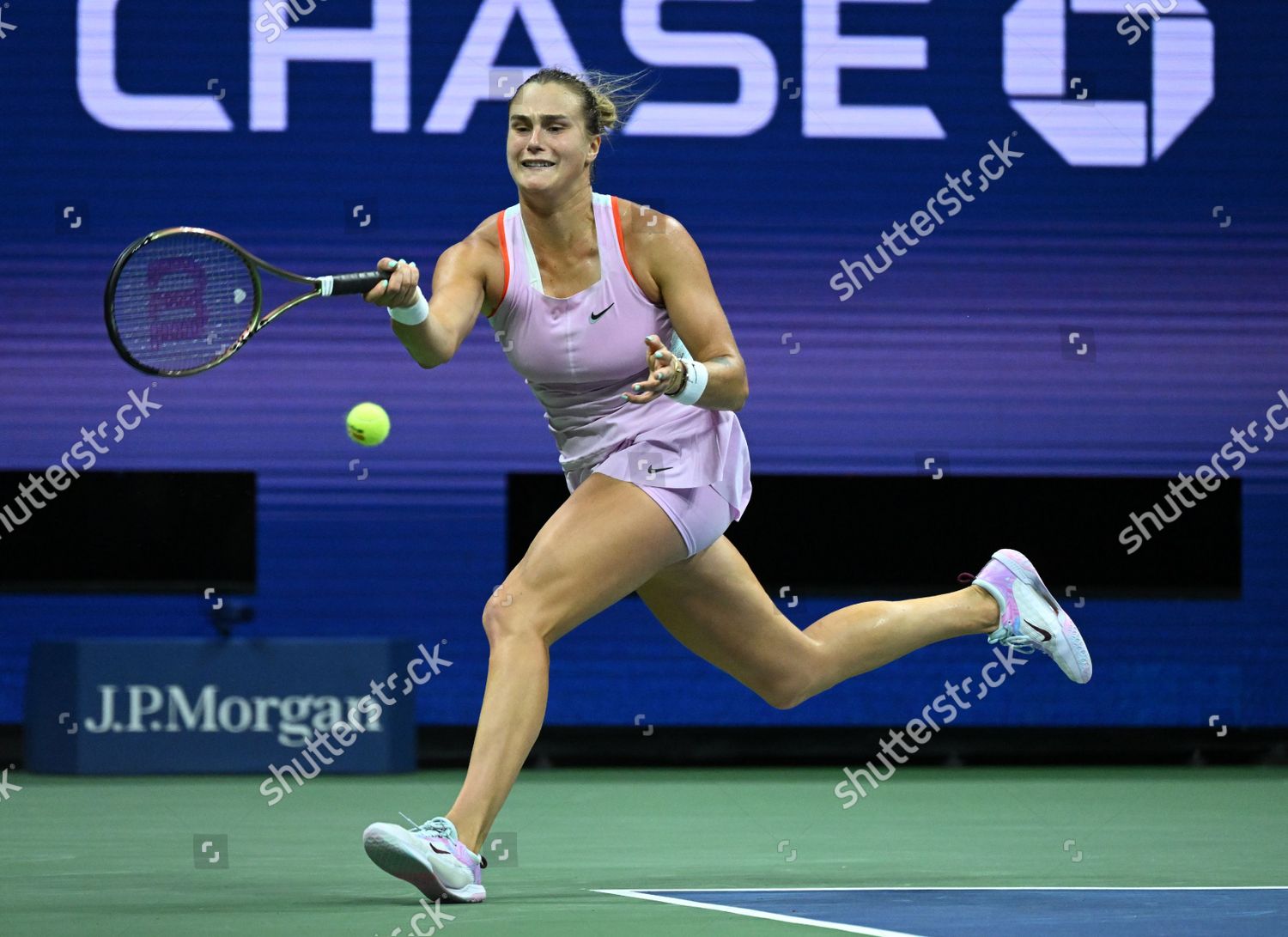 Aryna Sabalenka Reacts During Her Match Editorial Stock Photo - Stock