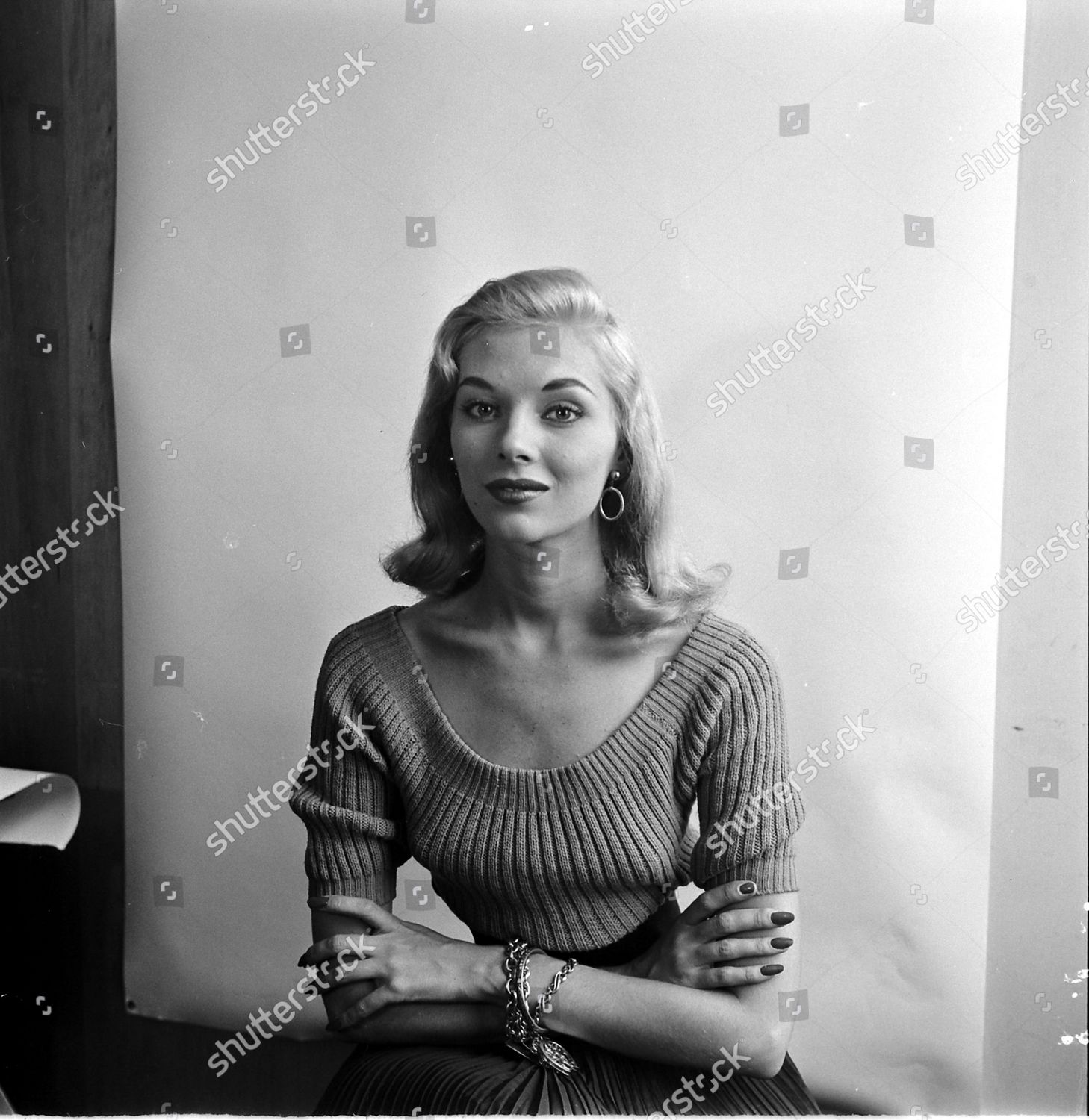Model Vikki Dougan Wearing Wig United Editorial Stock Photo - Stock ...