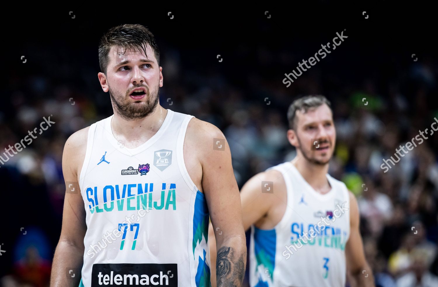 Doncic Luka Slovenia Dragic Goran Slovenia Editorial Stock Photo ...