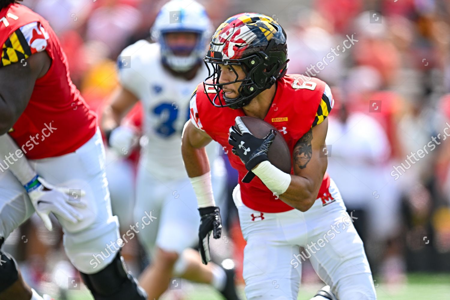 Maryland Terrapins Linebacker Fanajae Gotay 9 Editorial Stock Photo