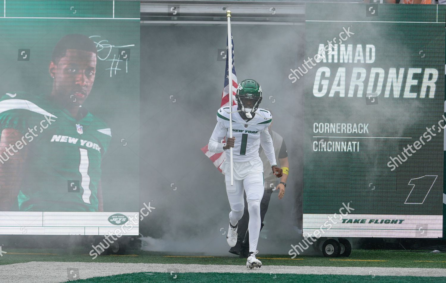 Rookie Jets Cb Sauce Gardner Runs Editorial Stock Photo - Stock Image