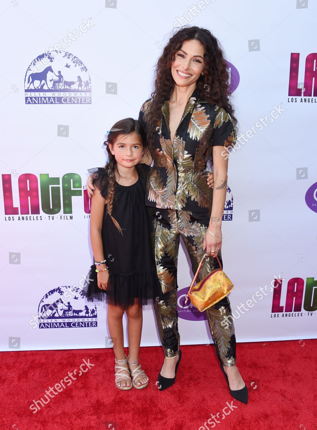 Sarah Shahi Daughter Violet Moon Howey Editorial Stock Photo Stock