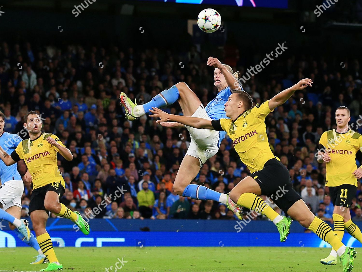 Erling Haaland Manchester City Scores Goal Editorial Stock Photo ...