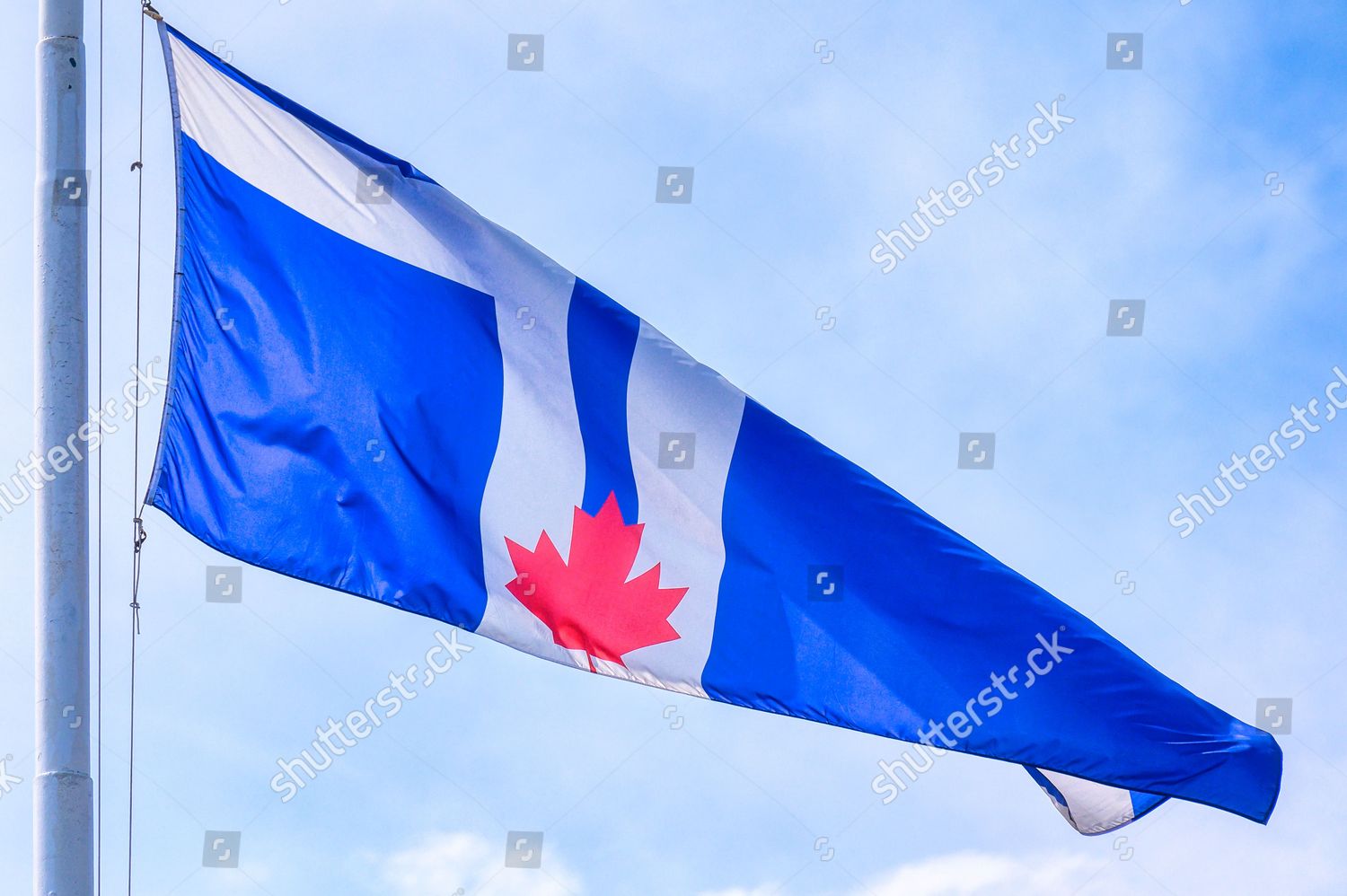 Flag Toronto Toronto Flag Waving Gentle Editorial Stock Photo - Stock ...