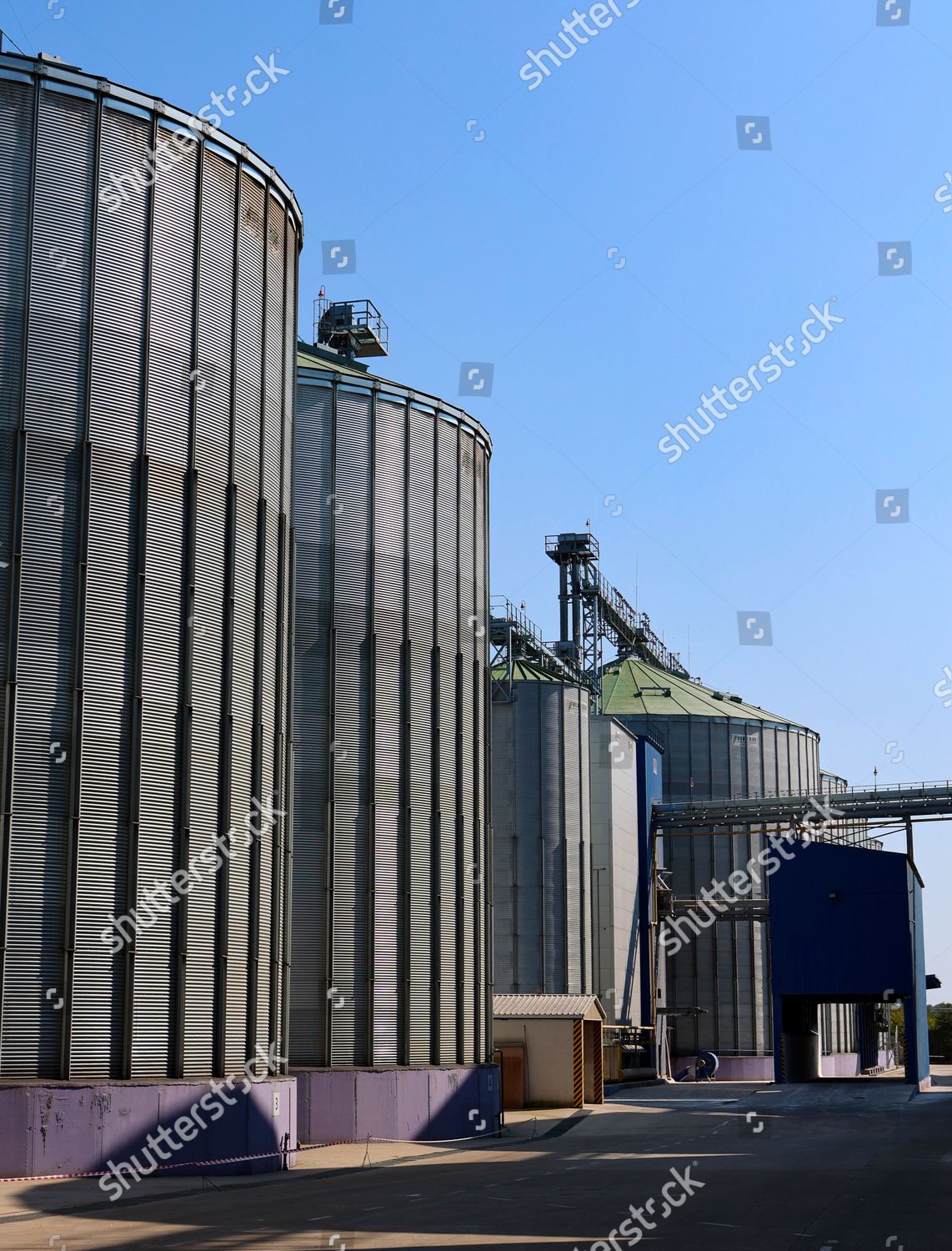 Granaries Pictured On Premises Vilkhivtsi Agricultural Editorial Stock ...