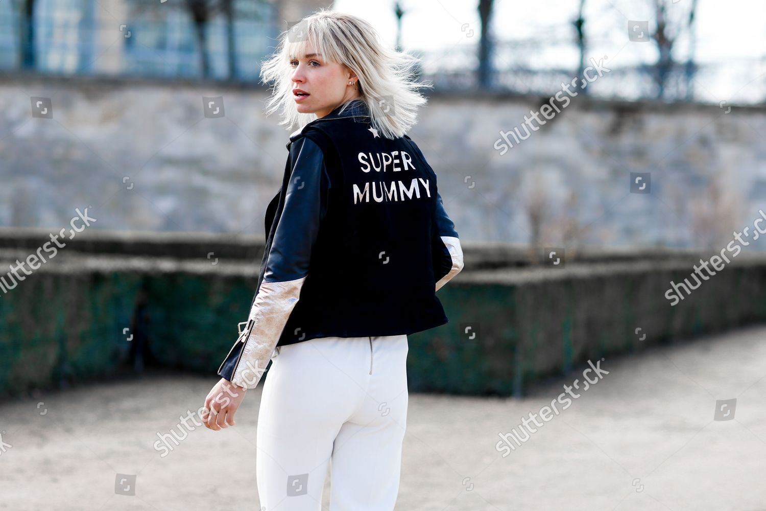 Street Style Annesophie Mignaux Arriving Elie Editorial Stock Photo ...