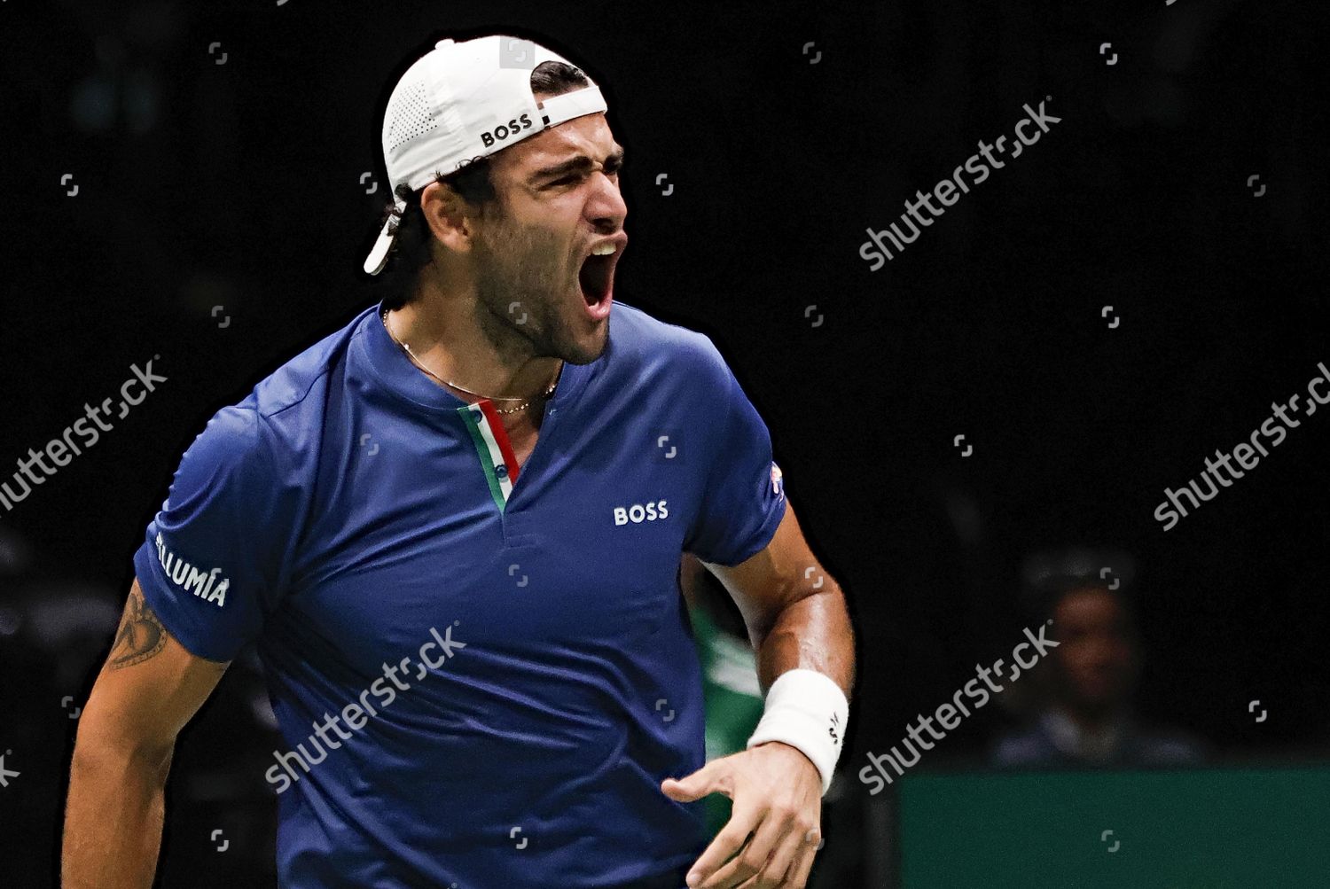 Italian Tennis Player Matteo Berrettini Action Editorial Stock Photo