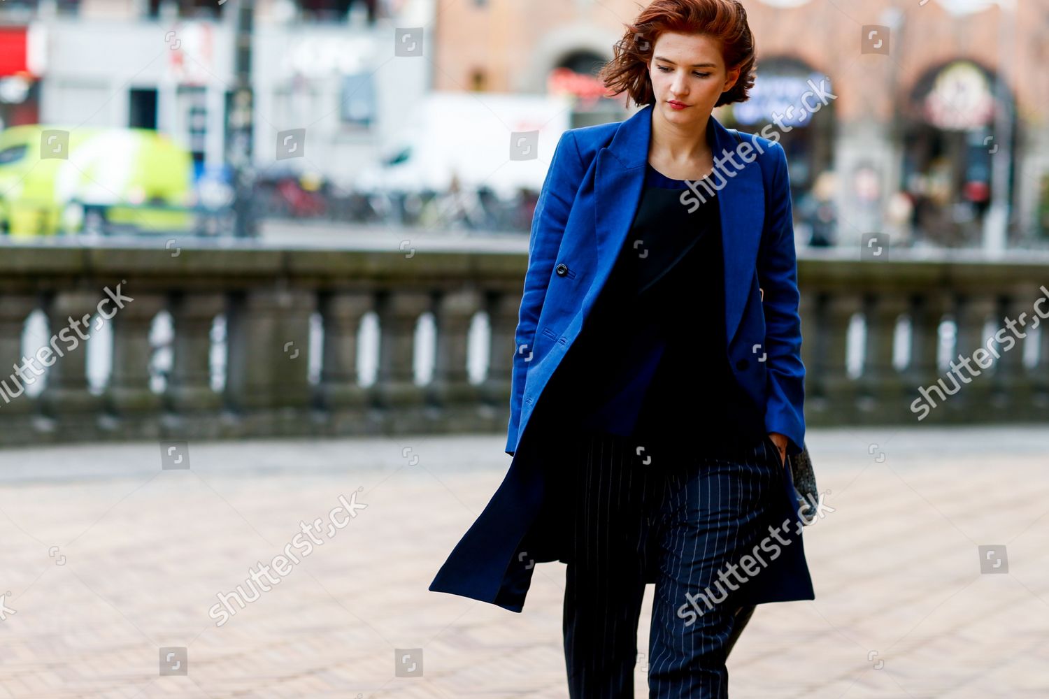 Street Style Christina Van Zon Arriving Editorial Stock Photo - Stock ...