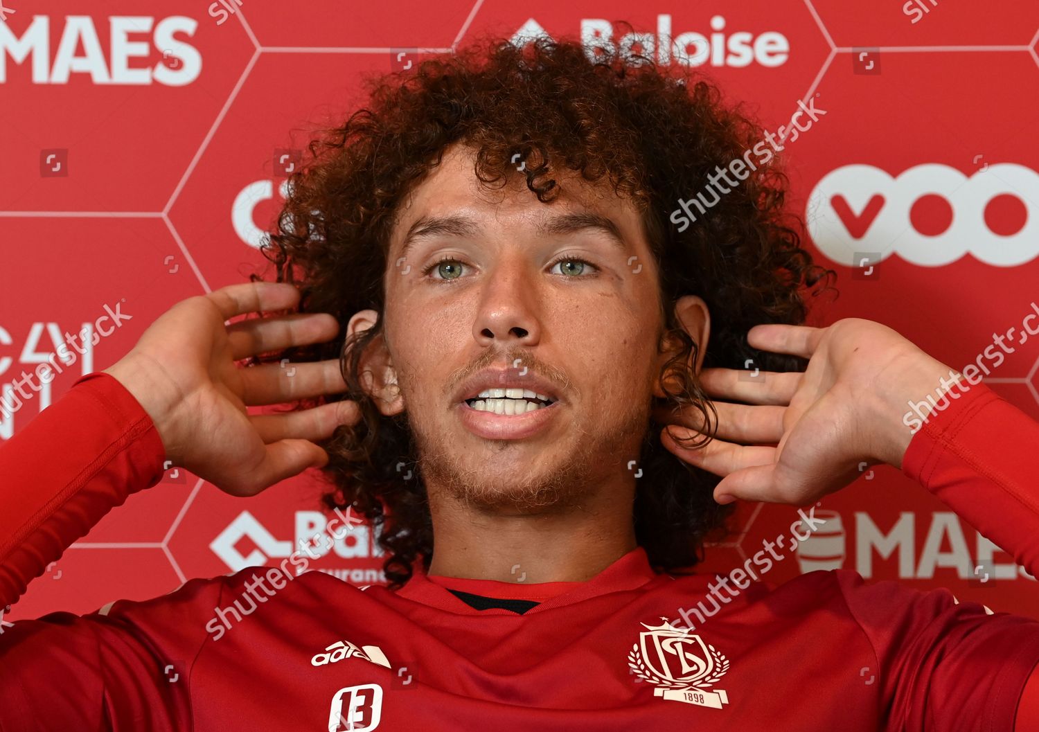 Standards Marlon Fossey Talks Press Conference Editorial Stock Photo