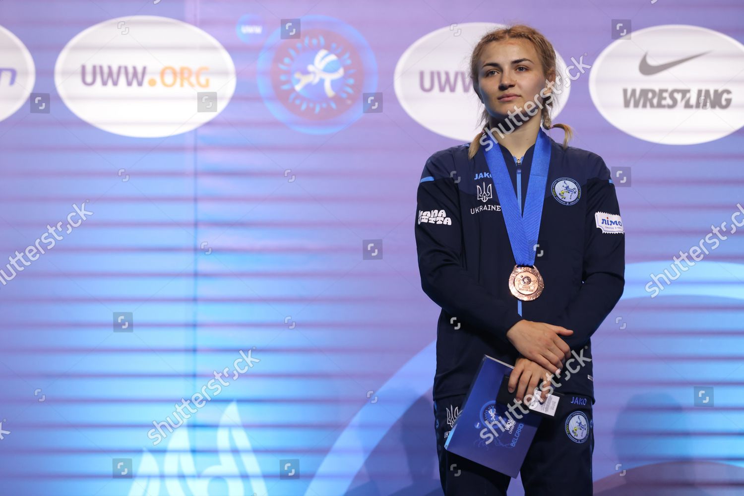 Bronze Medalist Alina Hrushyna Akobiia Ukraine Editorial Stock Photo ...