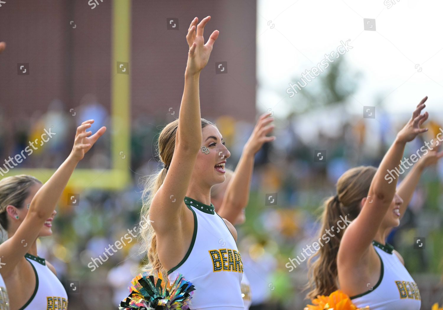 Baylor Bears Cheerleaders Before Ncaa Football Editorial Stock Photo ...