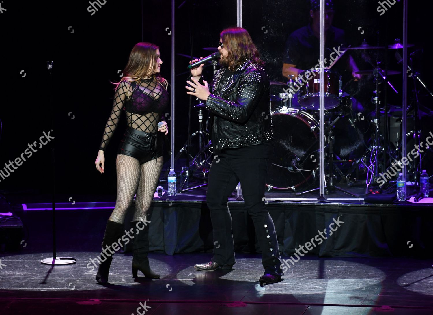 Lyssa Lynne Caleb Johnson Perform During Editorial Stock Photo Stock