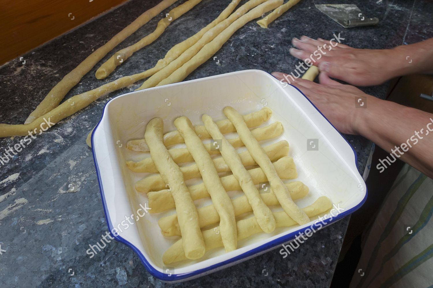 Swabian Cuisine Preparation Bruckhoelzer Schlanganger Sperrknechte ...