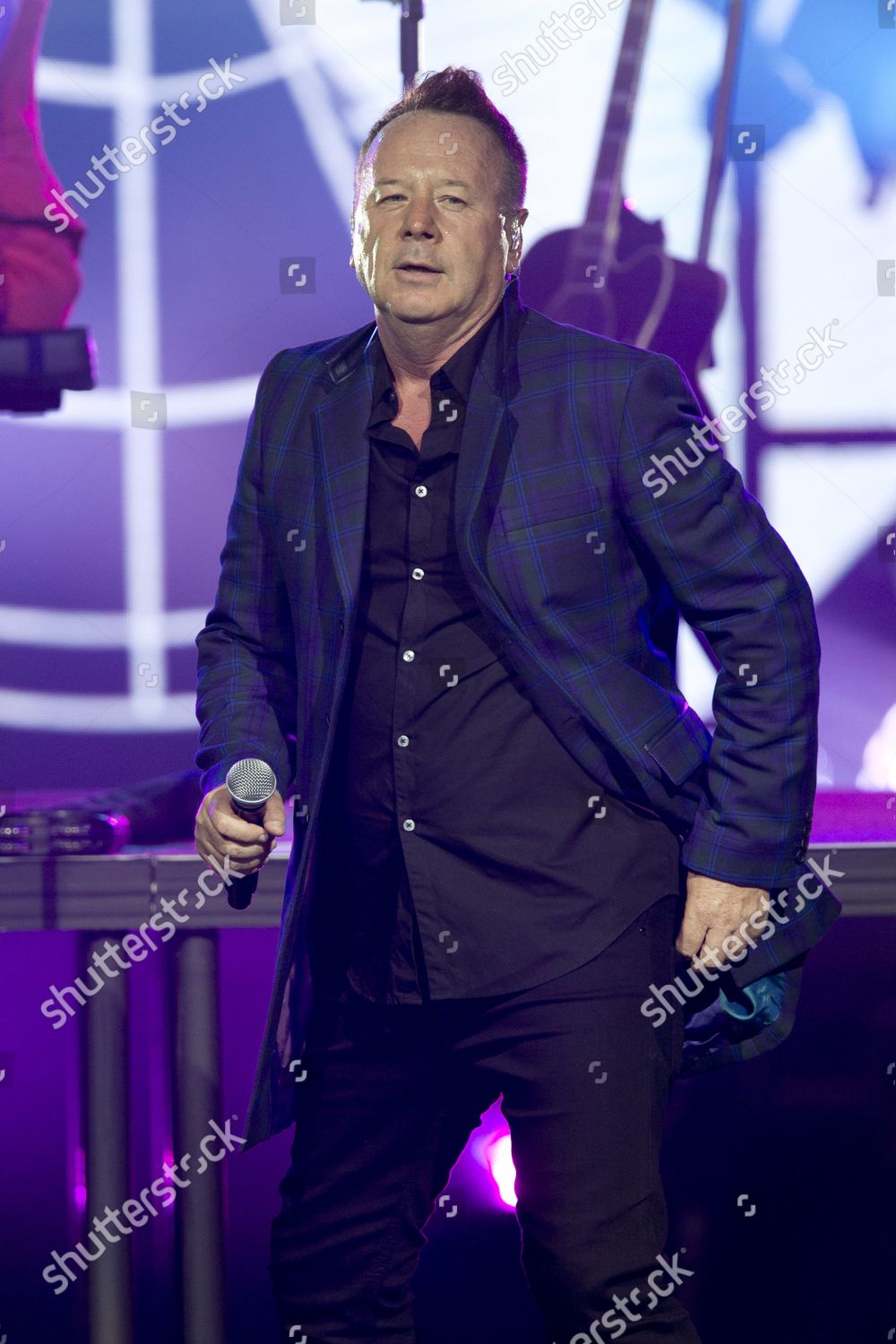 Scottish Group Simple Minds Singer Jim Editorial Stock Photo - Stock