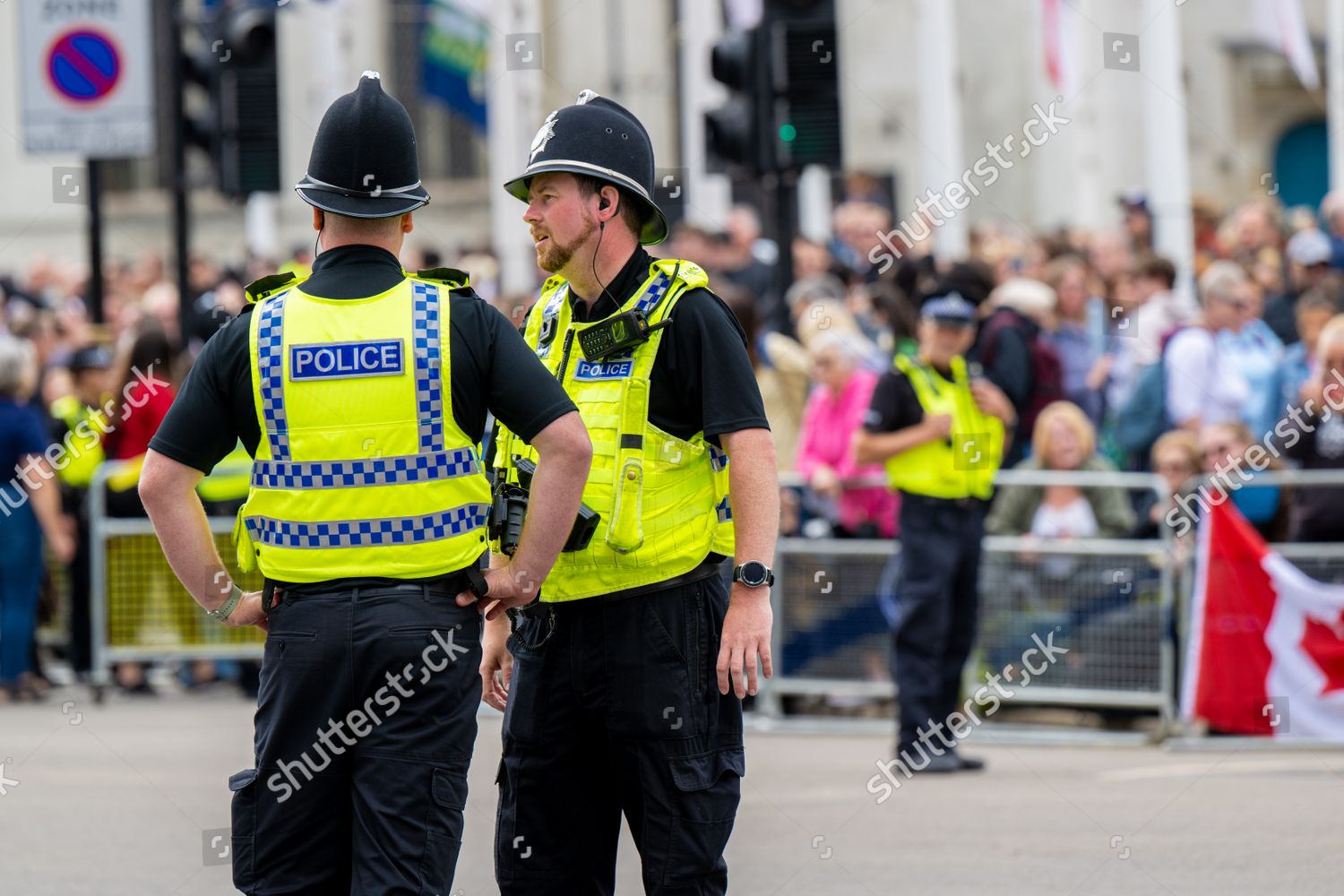 English Police Officer Ahead Funeral Her Editorial Stock Photo - Stock ...