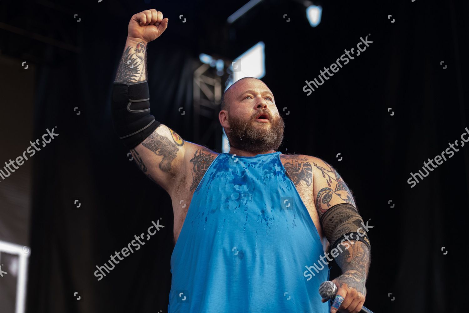 Action Bronson performs on stage during Riot Fest 2022 at Douglass