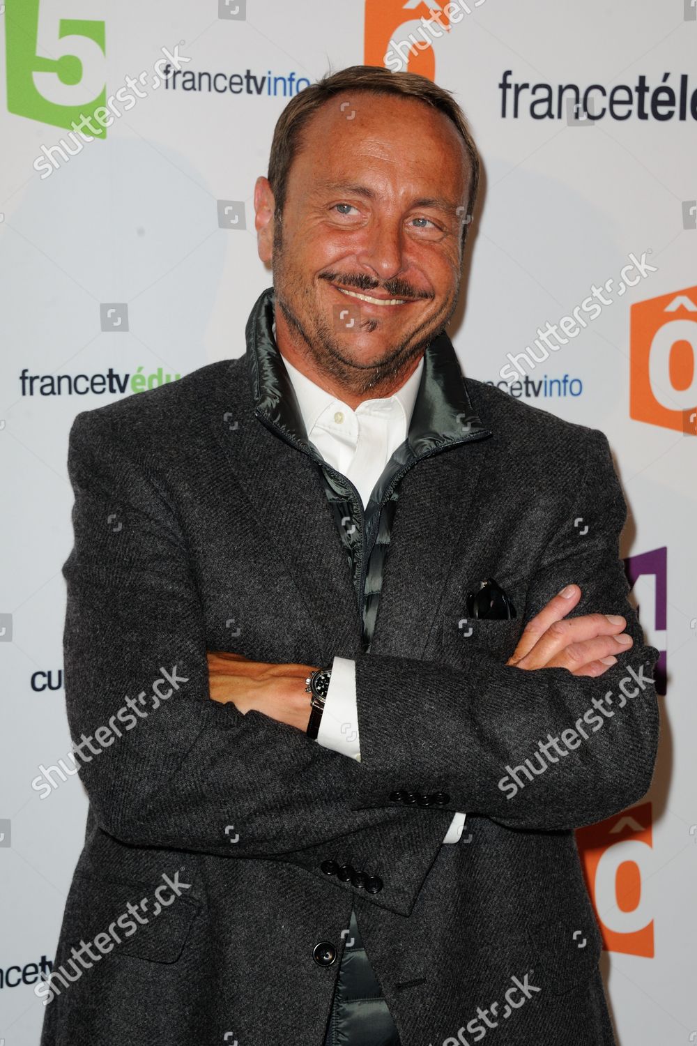 Vincent Ferniot Attending France Televisions Annual Editorial Stock