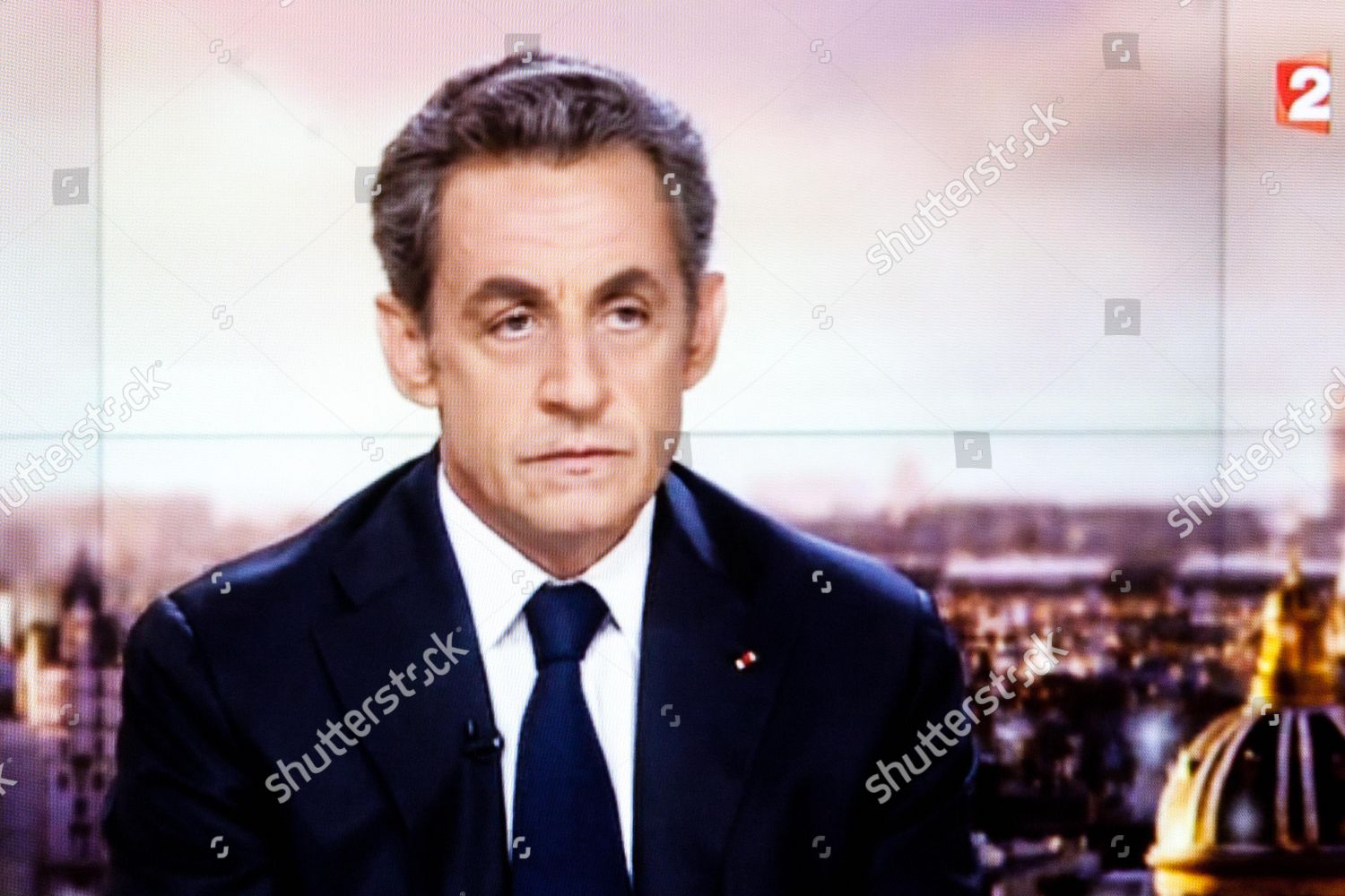 Screenshot French Tv Channel France 2 Editorial Stock Photo Stock