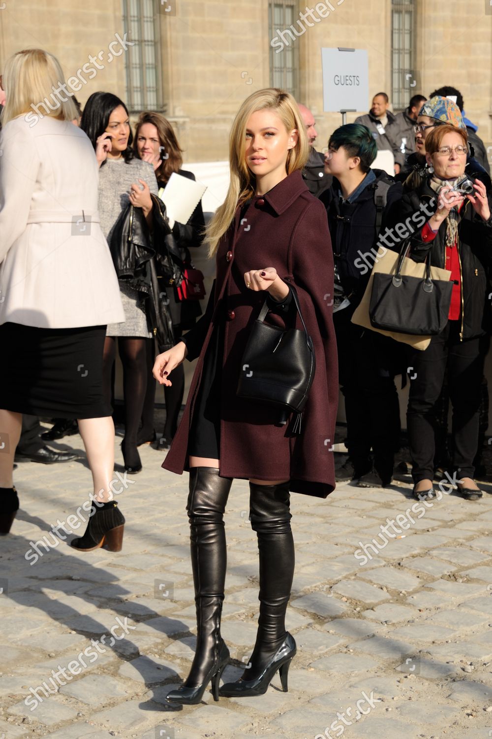 Nicola Pelz Arriving Louis Vuitton Fallwinter Editorial Stock Photo ...