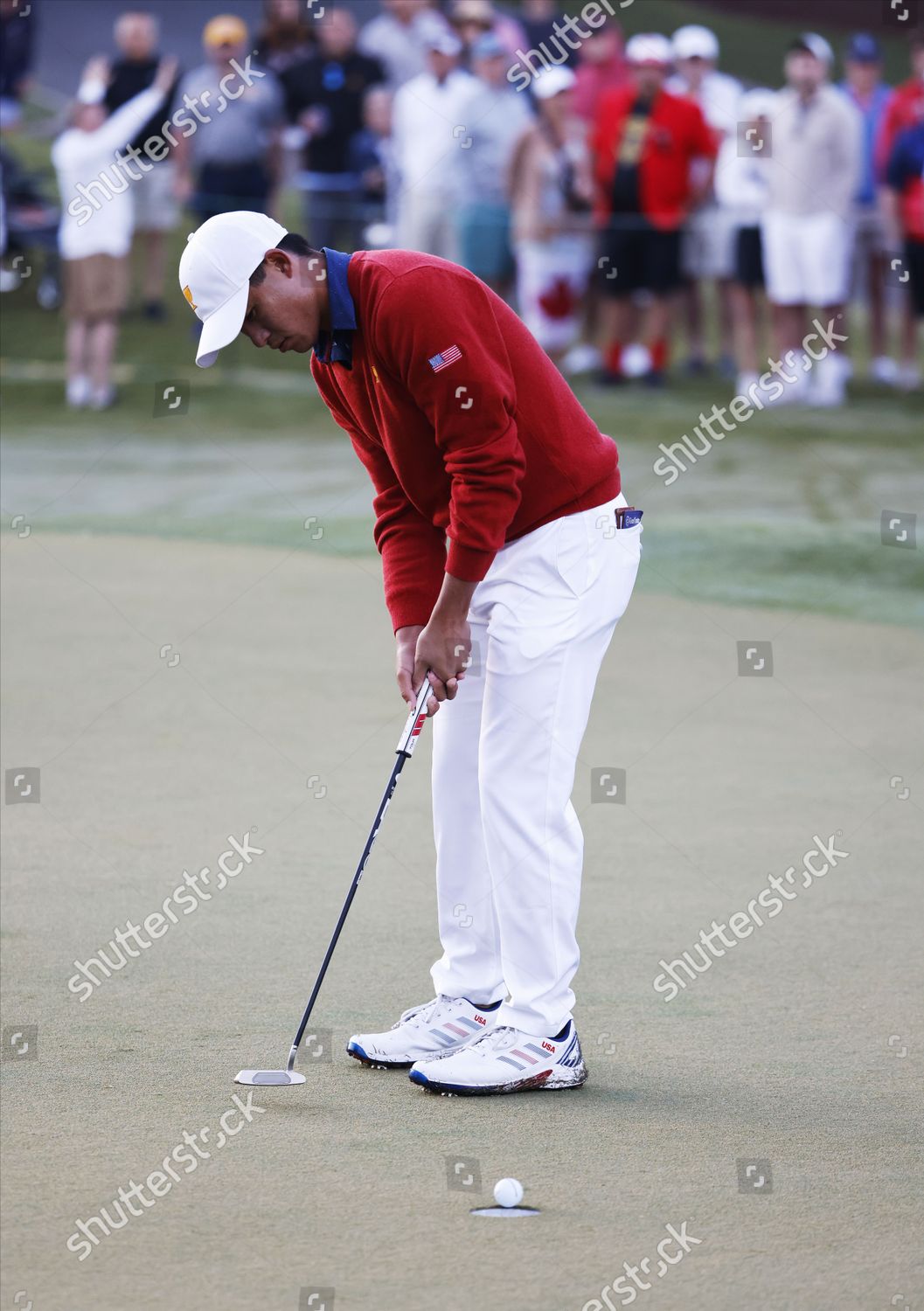 Usa Team Member Collin Morikawa Putts Editorial Stock Photo - Stock ...